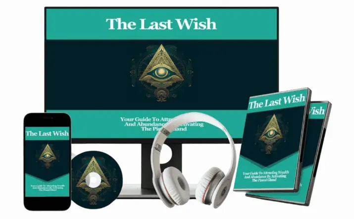 Listening to The Last Wish audio program with headphones to boost focus and clarity